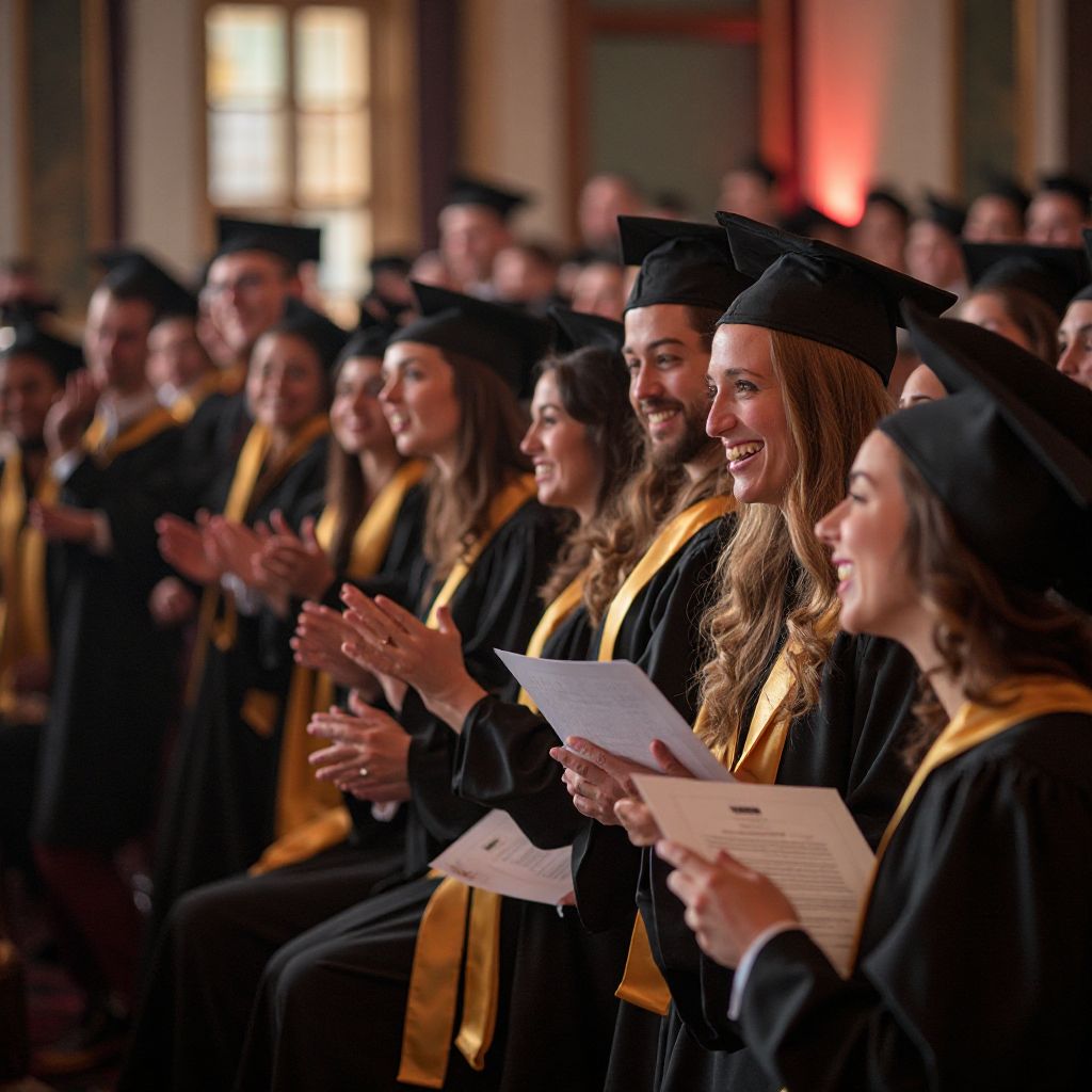 Ceremonie de certificare a absolvenților