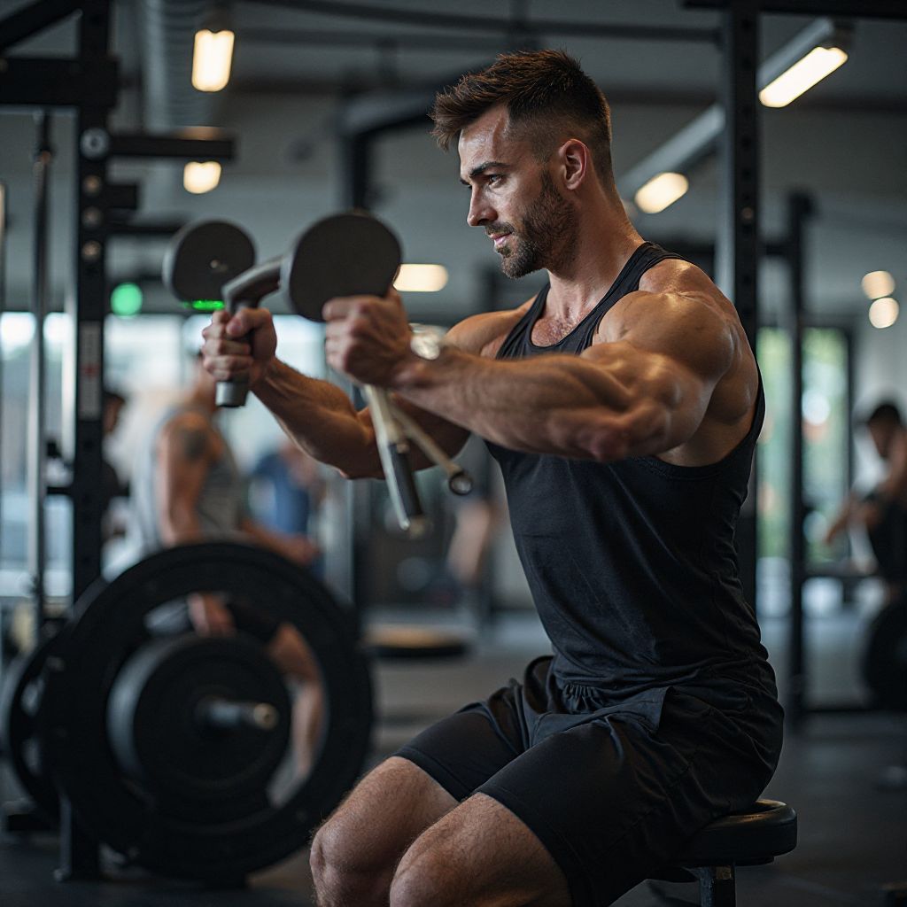 Sportiv profesionist în antrenament